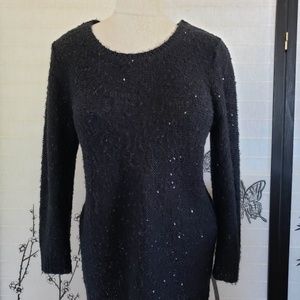 [dELiA*s] Black Long Sleeve Sparkly Sequin Sweater